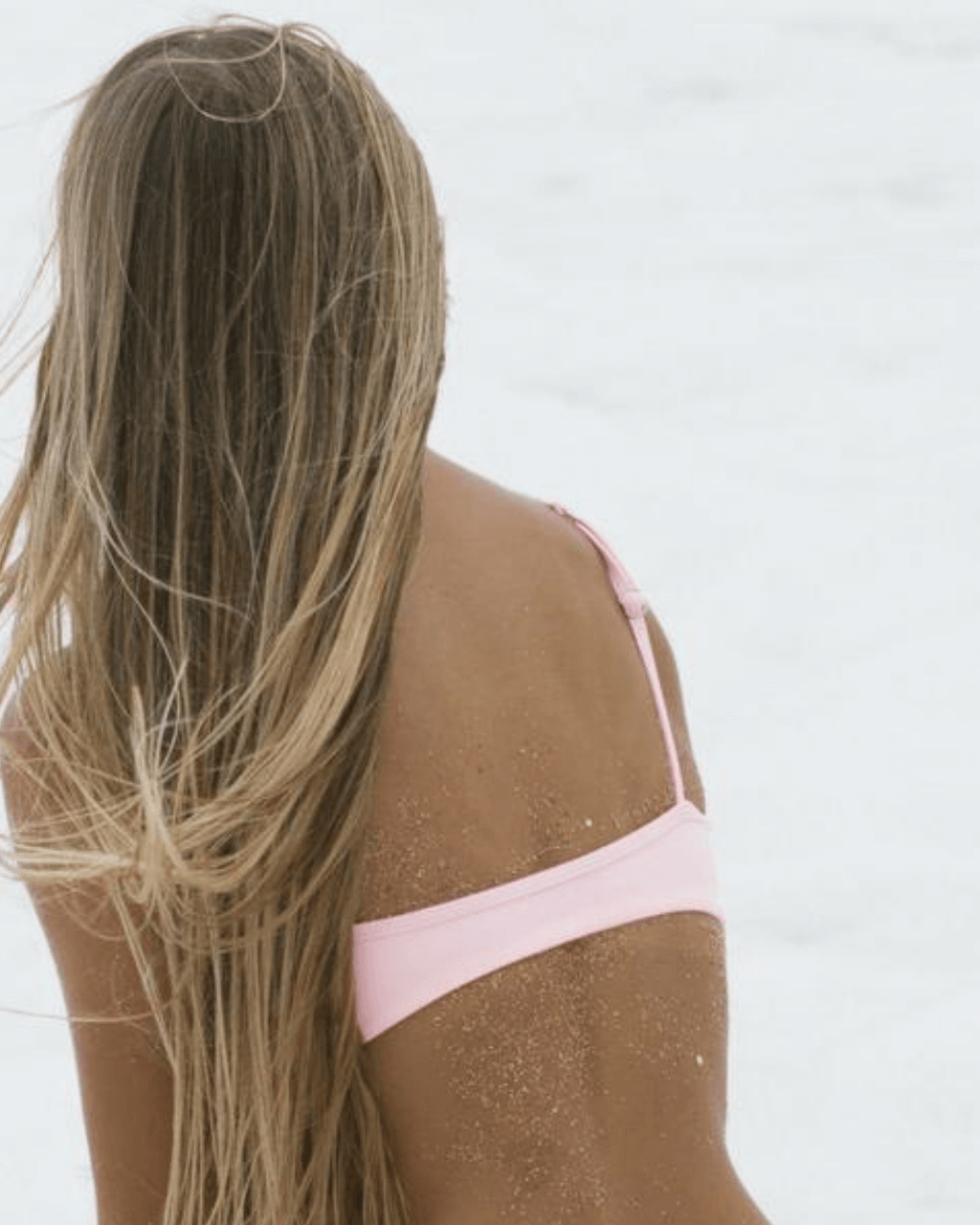 light pink sport bikini top